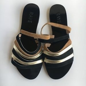 NWOB RAYE Anthropologie Sofie Flat Sandal Strappy